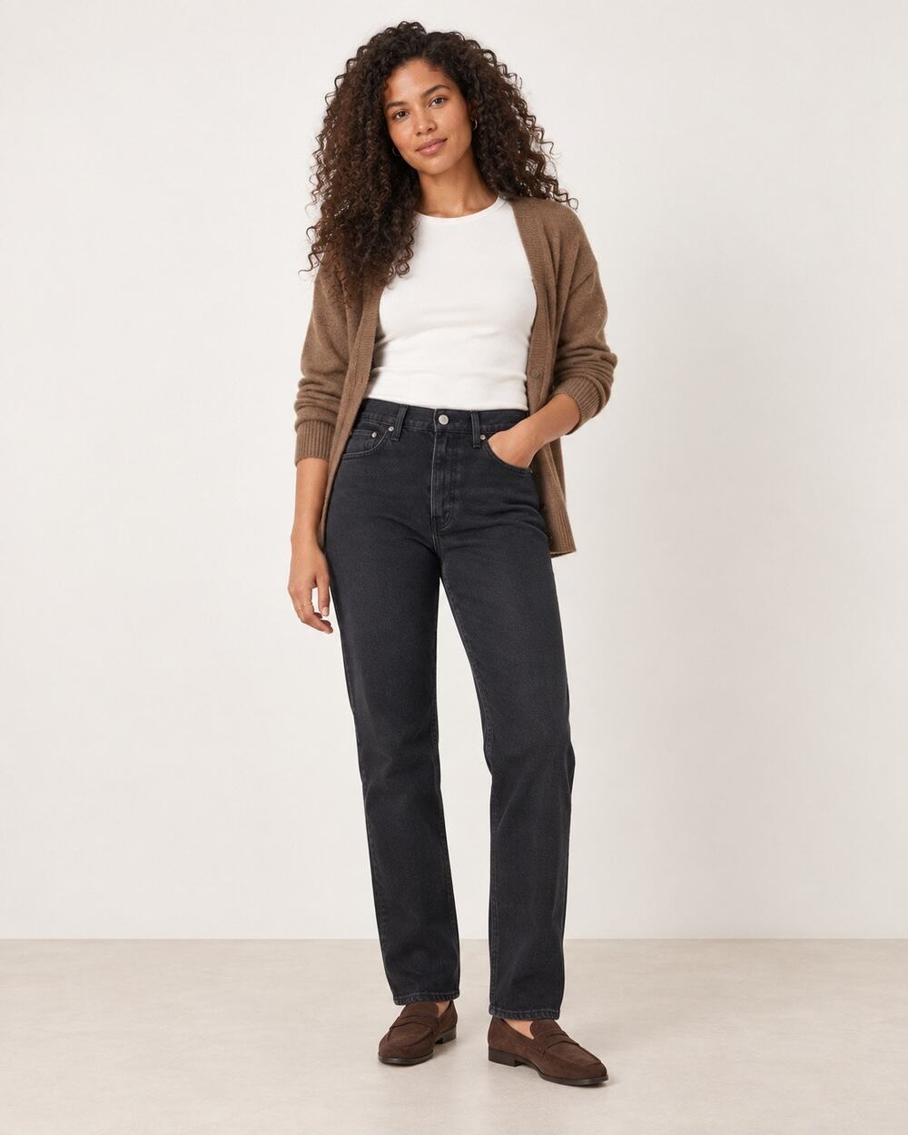 NWT Abercrombie Curve Love 90s Straight Jeans Ultra High Rise 32 14L Black